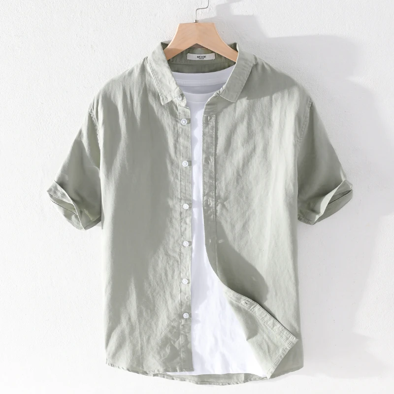 Effortless Style: Pure Linen Short Sleeve Shirt, a Must-Have for Comf –  AddysForMen®️ - The Official Online Store