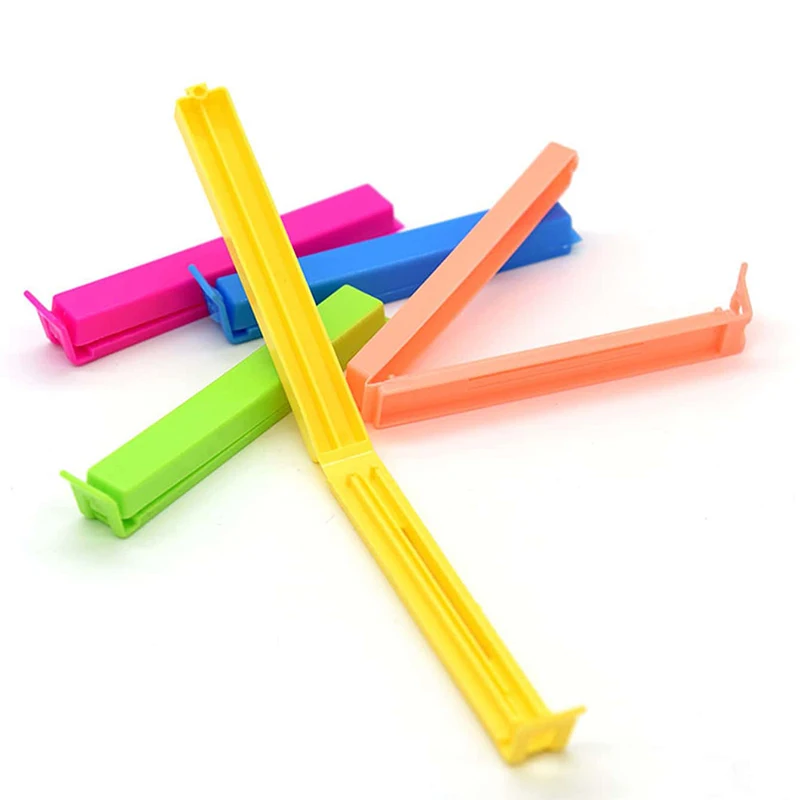 Kitchen Storage Food Snack Seal Sealing Bag Clips Sealer Clamp Plastic Tool Kitchen Accessories Portable Bulk 10/20Pcs TMZ
