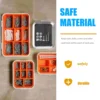 Remote Control Outlet Screw Organizer Tray Magnetic Parts Bolt Holder Silver Work 2