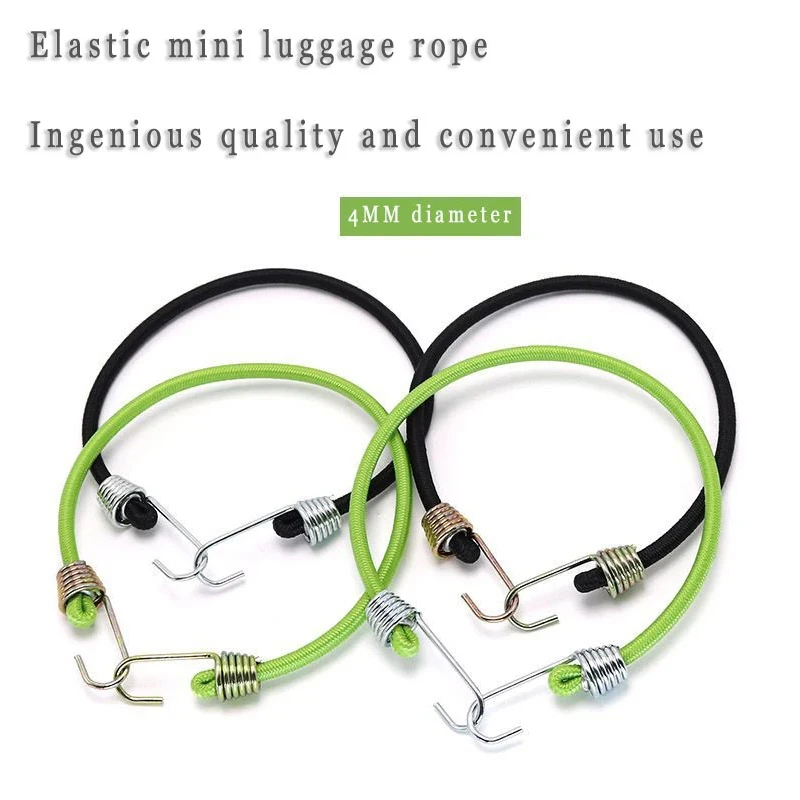 Heavy Duty Elastic Rope Elastic Bungee Cords Luggage Cord 25-30cm Tow Bungee Child Cycling Stretch Pull Strap Tow Fixed Rope cargo straps luggage strap cargo tie down strap tie down straps lashing strap elastic belt bungee straps elastic binding rope trunk elastic belt