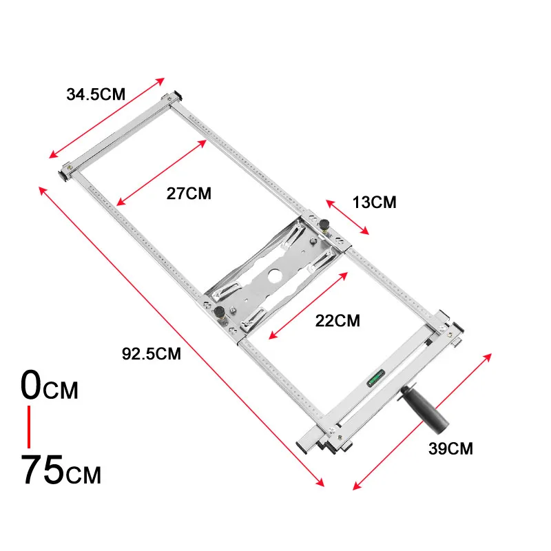 Für 4/5/7 zoll Elektrische Kreissäge Trimmer Rand Guide Positionierung Schneiden Bord Halterung, für Router Fräsen Kreis Nut Werkzeug – Detail 6