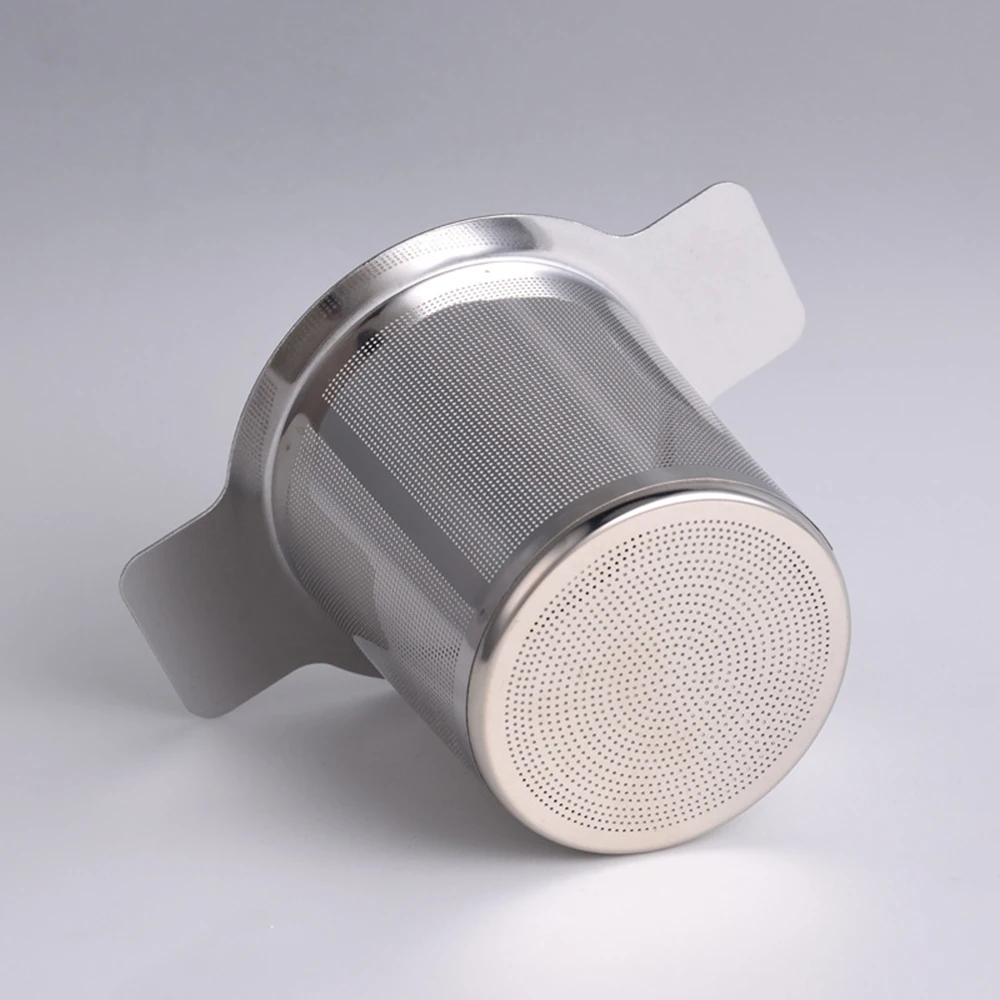 

Mesh Tea Infuser Tea Leak Reusable 304 Stainless Steel With Cover Filter Grid Binaural Tea Leak Coffee Mesh Filter Teaware