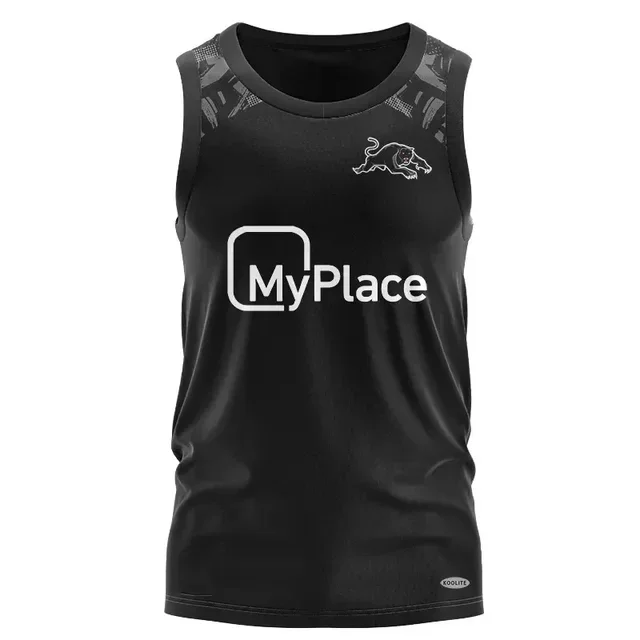 thumbnail image 1 of Camiseta de rugby de entrenamiento y local de Penrith Panthers personalizada 2024, talla para hombre: S-5XL (nombre y número personalizados impresos), 1 of 5