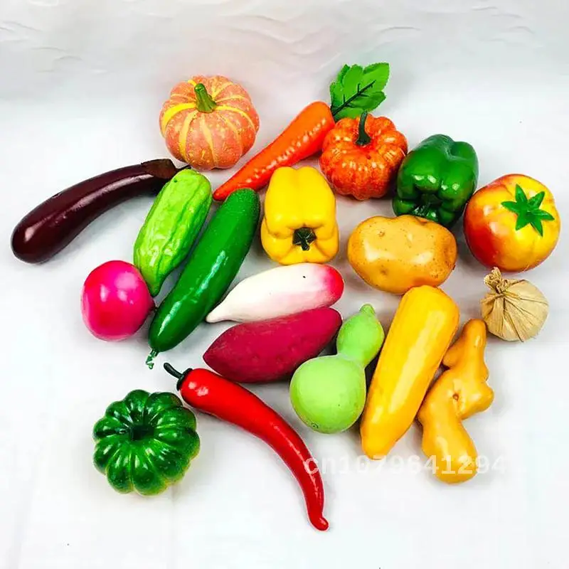 

Artificial Simulation Red Pepper Carrot Vegetable Food Model for Home Dining Table Decoration and Food Photography Props