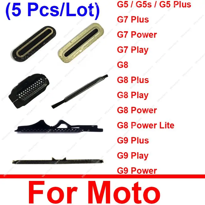 

5PCS/Lot Earpiece Speaker Anti-dust Mesh For Motorola G5S G5 G7 G8 G9 Plus G8 G9 Play G8 Power Lite Top Earpiece Dust-Proof Mesh