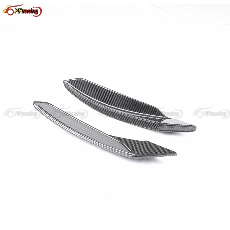 

PT Style Dry Carbon Fiber Car Front Canards For Ferrari F8 2019-2021