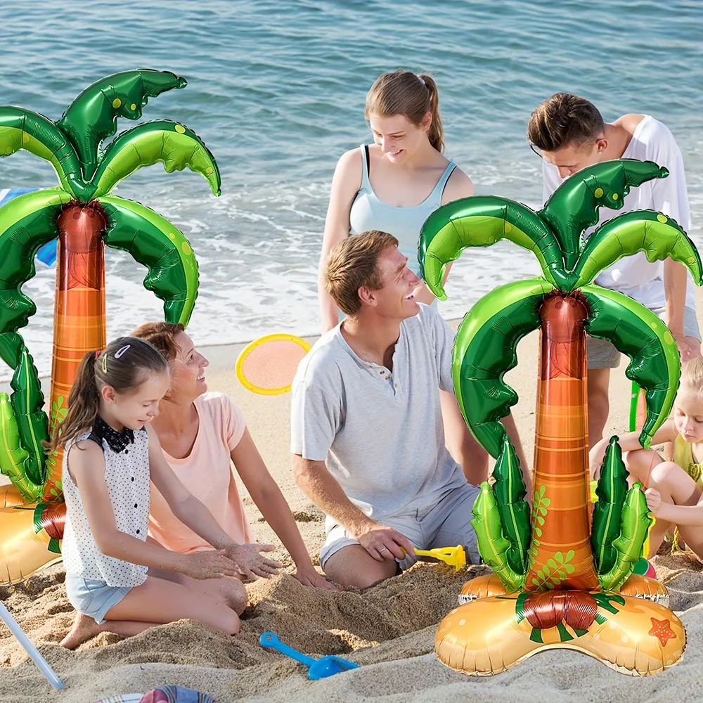 1/2 Stück Grüner Kokosnussbaum-Ballon Riesiger Aufblasbarer Palmenbaum Hawaii-Party-Dekoration für Geburtstag Hochzeit Babyparty Geschenke – Detail 10