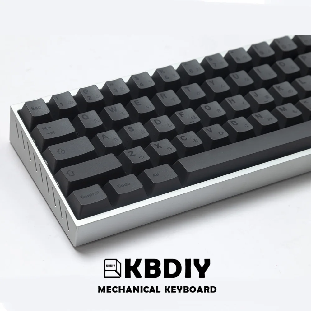 KBDiy GMK 미니멀리스트 그레이 키 캡 PBT 체리 프로필 MX 스위치 용 블랙 138 키 캡 기계식 게임 키보드 키 캡 DIY