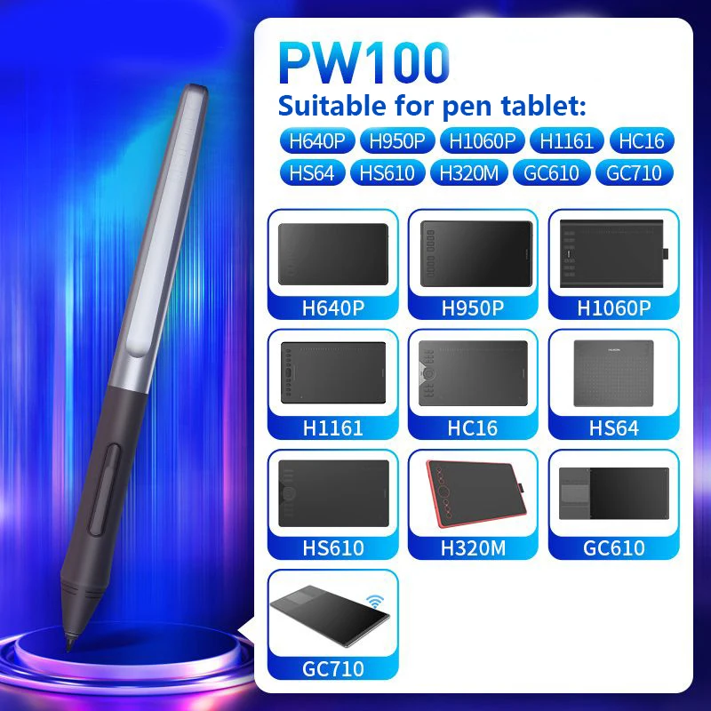 Digital Pen with Two Shortcut Keys Drawing Stylus for Graphic Tablet HUION 420 H430P Kamvas Inspiroy 2