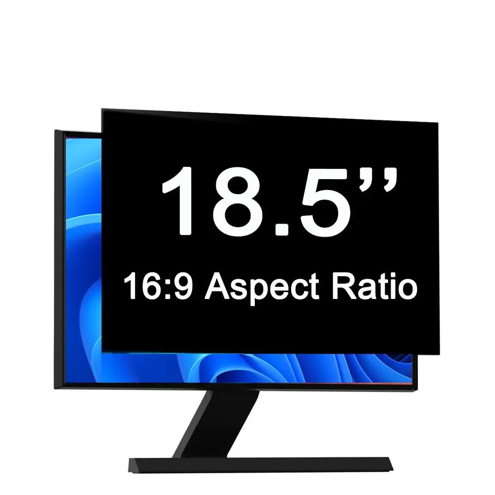 

18.5 Inch Computer Privacy Screen Filter 16:9 Aspect Ratio Anti-Blue Light and Anti Glare Removable For 18.5" Desktops