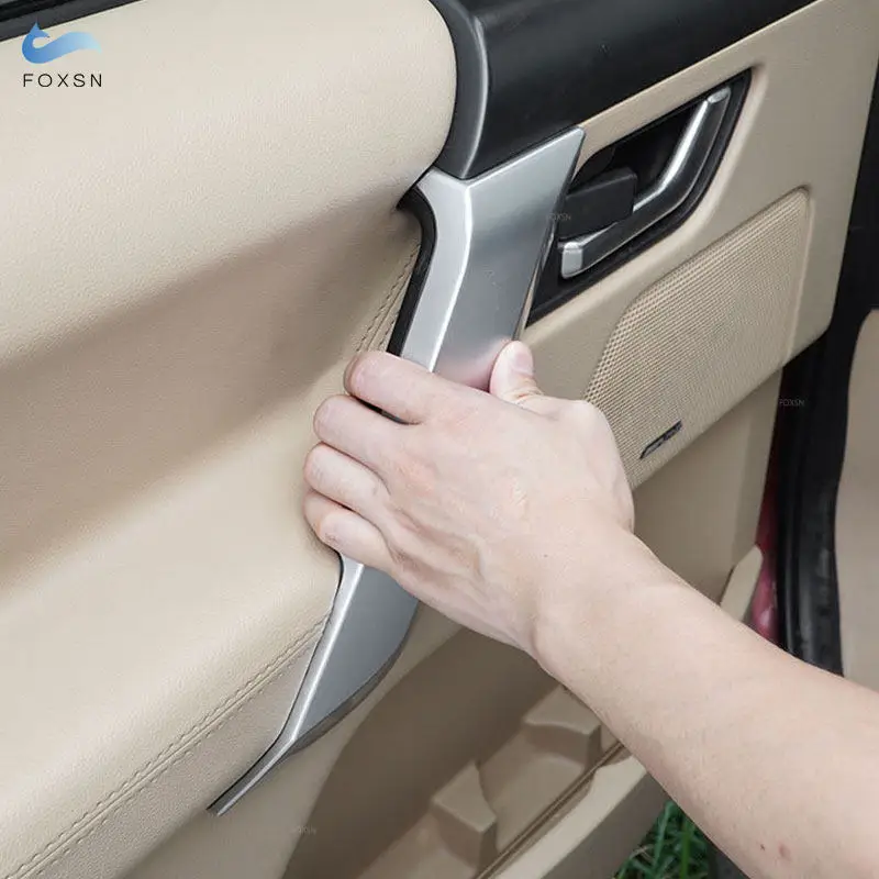 자동차 내부 도어 핸들 풀 커버 ABS 크롬 트림 내부 액세서리, 랜드로버 프리랜더 2 2007 2008 2009 2010 - 2015