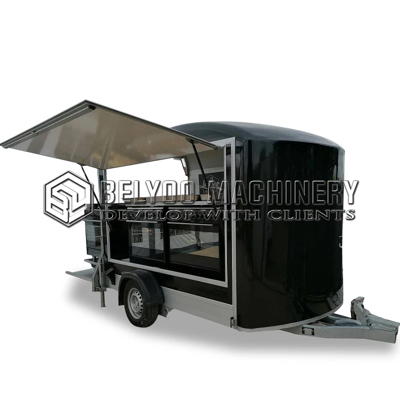 CustomizedHorseTrailerFoodTruckOutdoorKitchenFastFoodTrailer