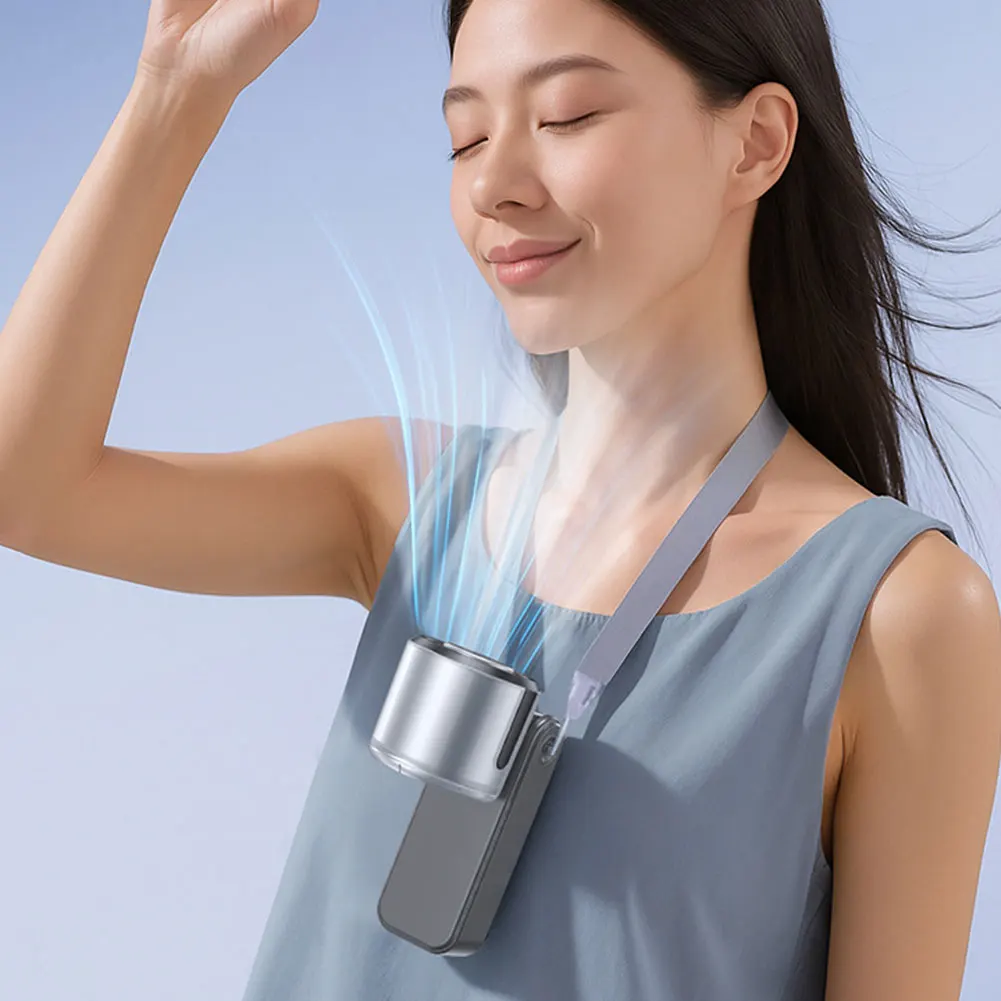 Description Picture 3 of itemIce Cooling Portable Mini Fan Turbos Handheld Foldable Mini Fan Speed 1-100 Turbos Chilled USB Fan For Indoor Outdoor