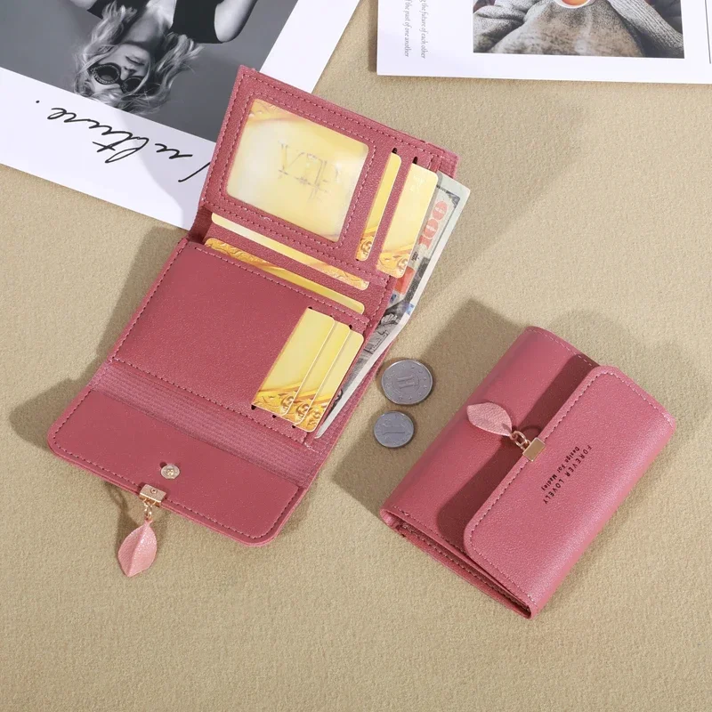 Coin Purse Wallet Trifold Clutch Minimalist Credit Card Holder Women's Casual