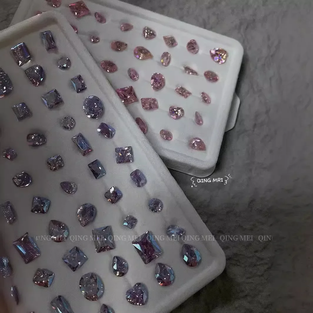 미니 얼음 투명 깜박이는 흰색 팁 아크릴 네일 아트, 5A 마이크로 크리스탈 미니어처 글리터 네일 드릴, 작은 불규칙한 모양