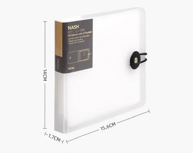 Sf3d02d58f78548399bba912eaa18481bK Portable 12 Pcs DVD CD Storage Case CD/DVD Case Wallet Storage Holder Booklet CD Sleeve Plastic Bag Album Box Cases With Buckle Mallzona