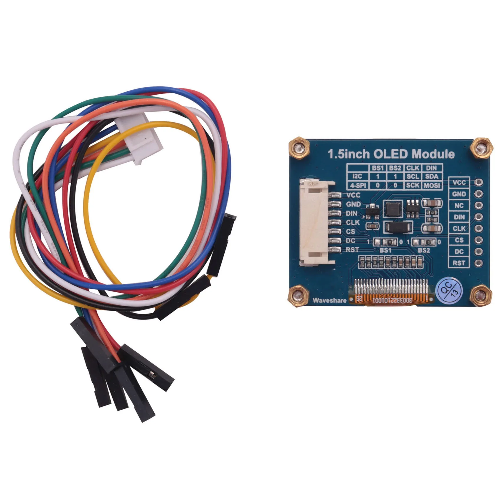 

1,5 Дюймовый телефон, экран 16 бит 65K, цвета 128X128 SSD1351 SPI I2C IIC для Arduino Raspberry Pi STM32