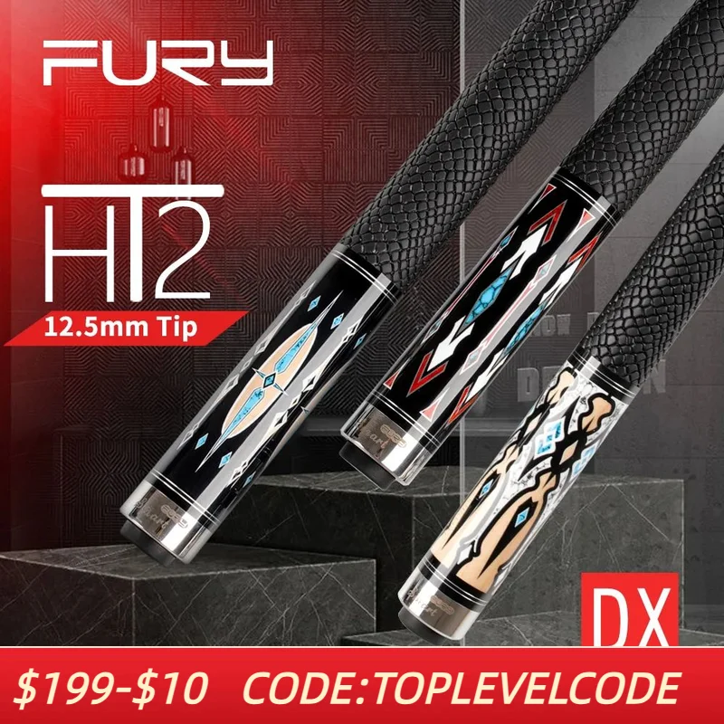 Fury Dx-1/4 Billiard Pool Cue Ht2 Maple Shaft Leather Handle