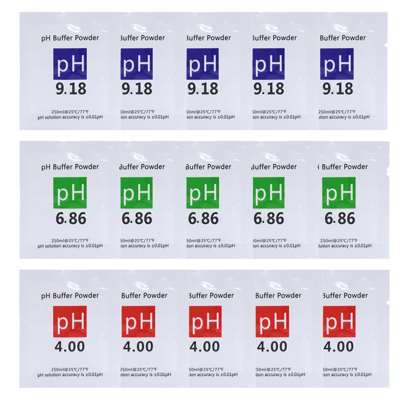 Aquarium Water Quality Testing Agent PH er Powder ORP Calibration Powder Correction Solution For Testing Measure PH4.00 4.01 6.86 7.00 9.18 10.01
