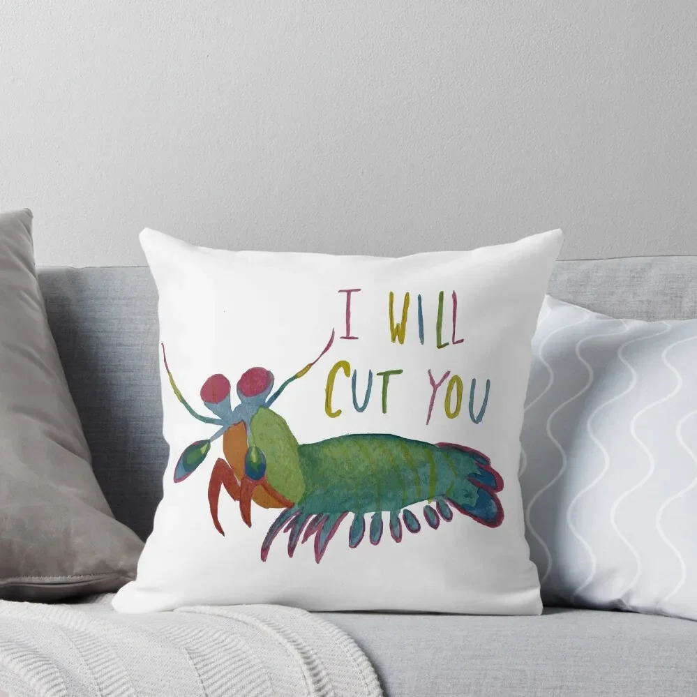 

Mantis Shrimp Threat Throw Pillow Pillowcases For Pillows christmas ornaments 2024 Decorative Sofa Cushion anime girl