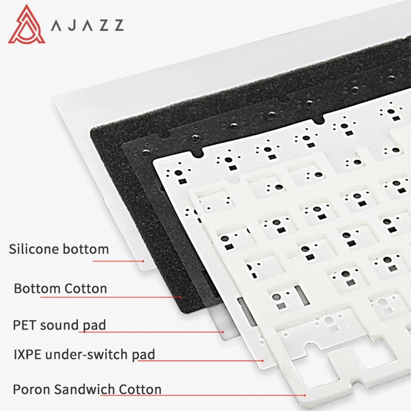 Ajazz RGB 트라이 모드 게이밍 기계식 키보드, 82 키 블루투스, 2.4GHz 무선 게이머 키보드, PC 노트북용 커스텀 개스킷, Ak820