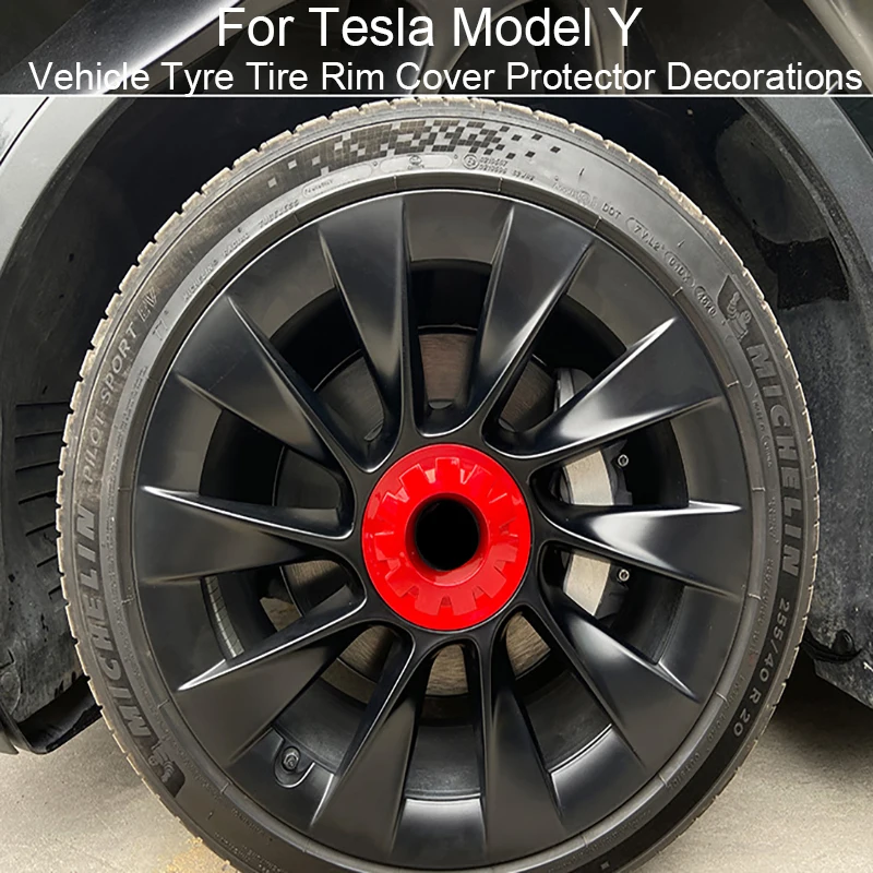 

4 шт., защитные колпачки для обода колеса автомобиля Tesla Model Y, 20 дюймов