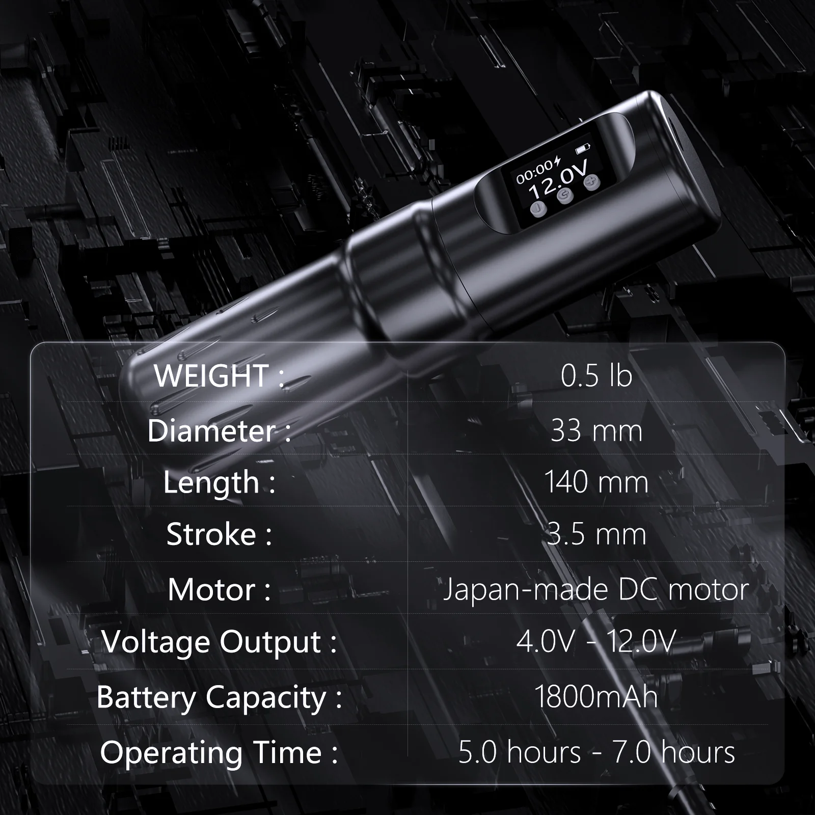 New Wireless Tattoo Machine 1800mAh Battery Coreless Motor Professional Tattoos Pen Rotary Gun For Tattoo Artists Beginners Tattoo Supplies Tattoo Pen