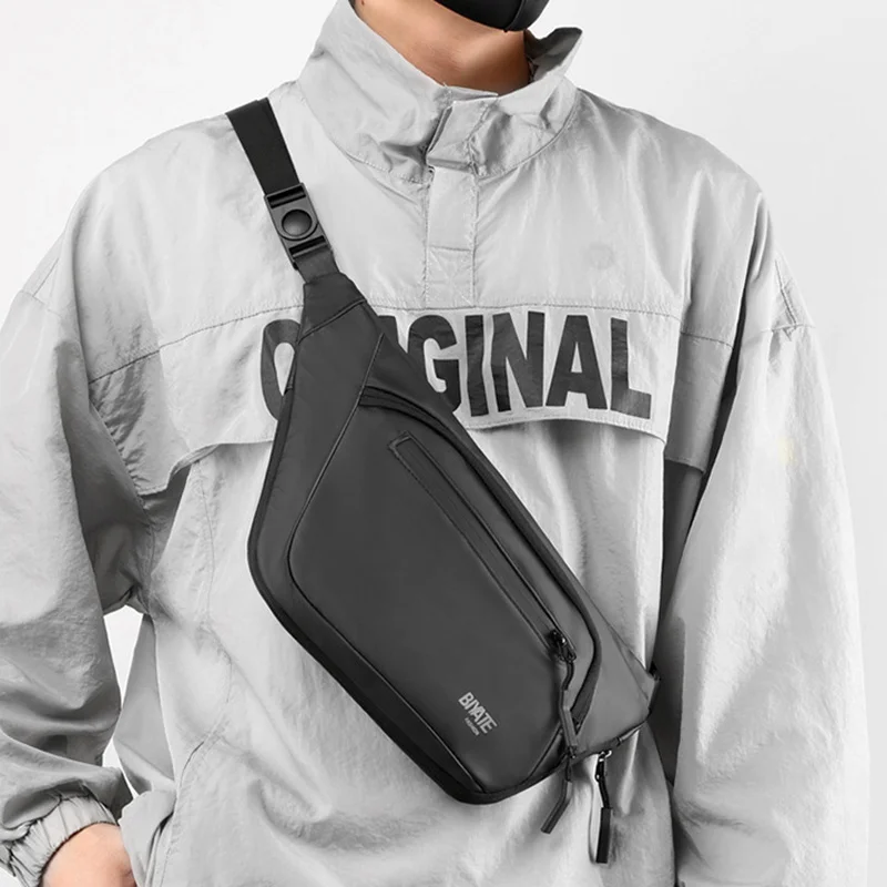 

Men Chest Bag New Waterproof Multi Functional Crossbody Bag Fashion Korean Versatile Men One Shoulder Chest Bag