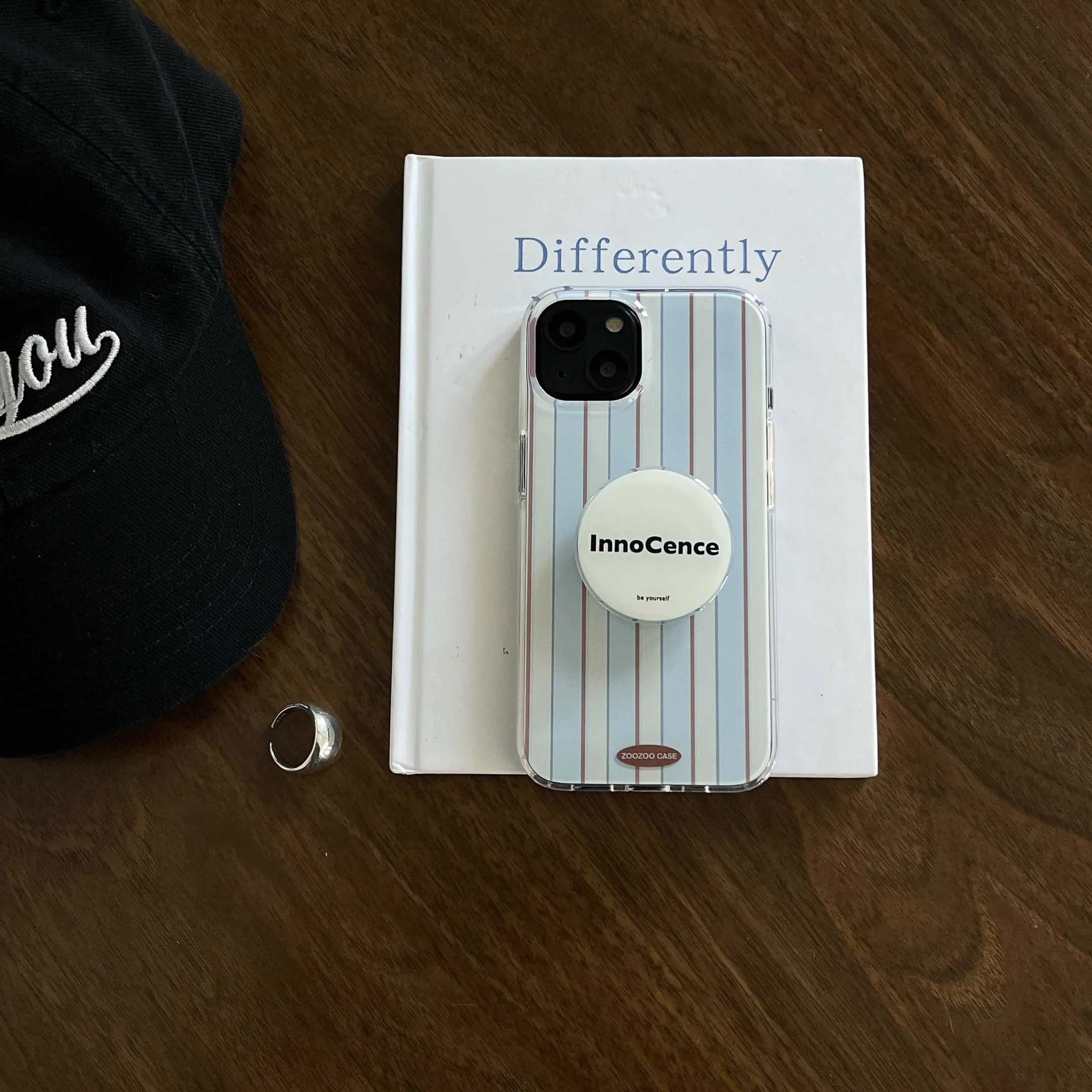 Blue Stripe iPhone Case with Retro Style