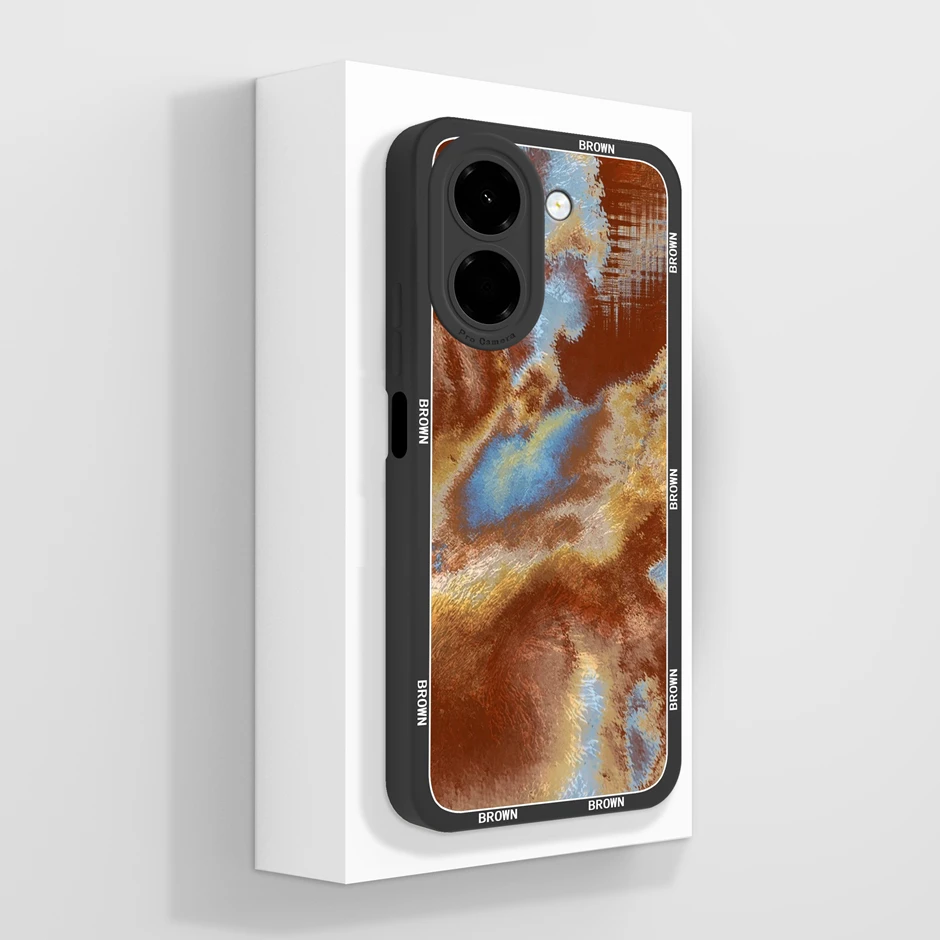 Stylish Gradient Love Heart Moon Soft Bumper Case - Anti-Slip & Antifouling Design