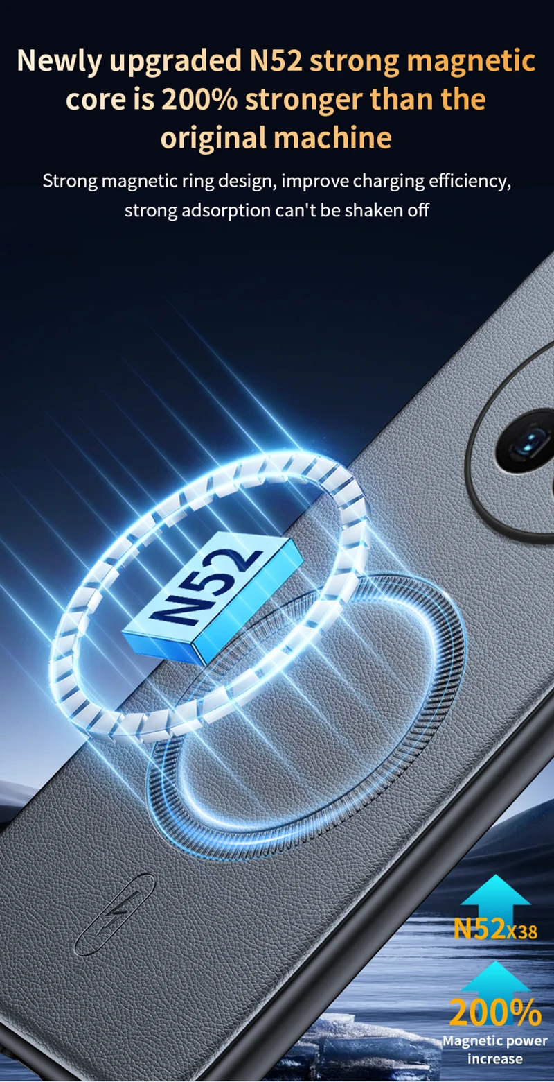 Für Huawei Mate 50 Fall Magnetische Leder Schild Abdeckung Für Huawei Mate 50 Hohe Qualität Anti-Fingerprint Nicht-Slip PC + TPU – Detail 9