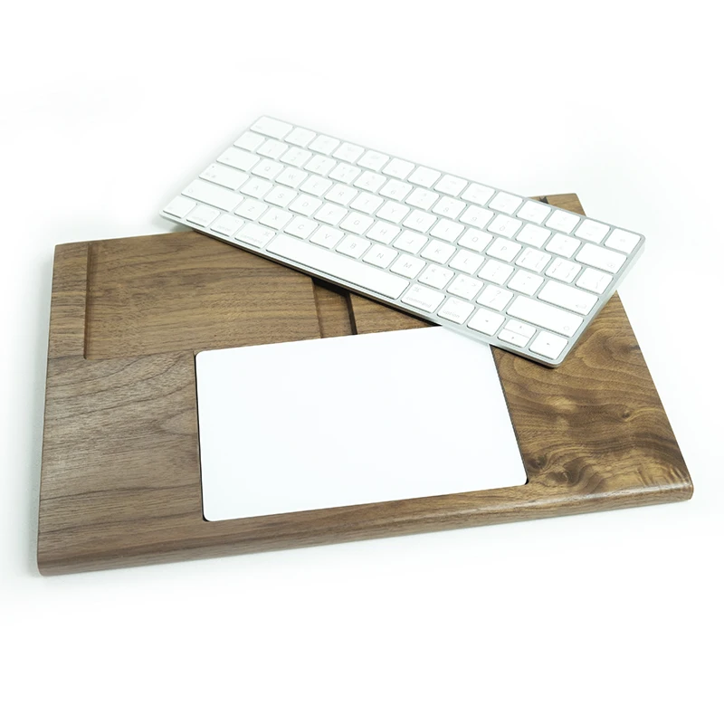 Kashcy Noz Sólida Bandeja de Madeira Palma Resto para Teclado Mágico Trackpad Apoio de Pulso Almofada - Imagem 5
