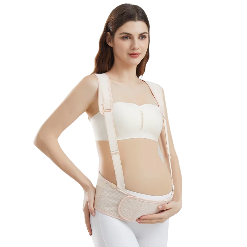Ceinture de soutien pour le ventre de maternité avec bretelles, respirante pour l'été, soutien abdominal pour la mi-à la fin de la grossesse 1