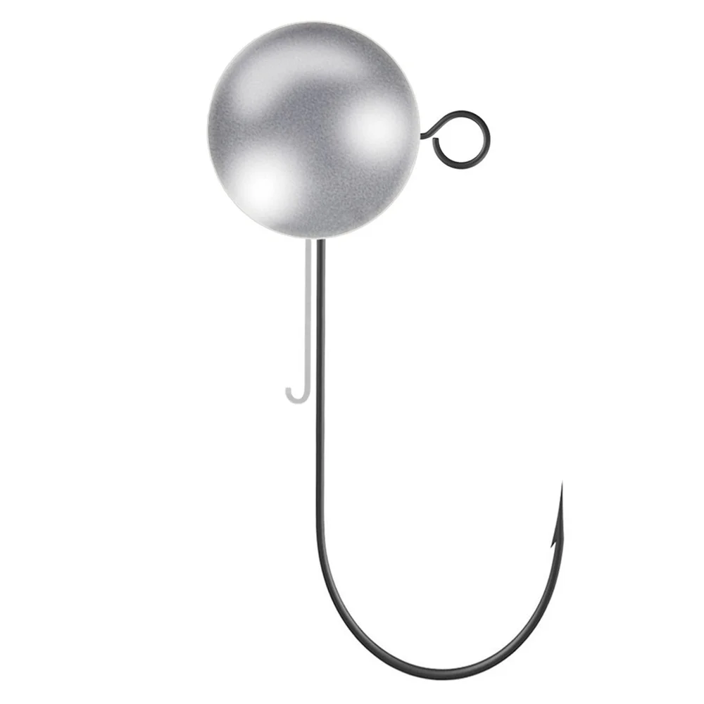 

Weedless Jig Head Worm Fishing Hook 20g 13.5g 10g 7g 4.8g 3.5g 1.5g 2g 1g Round Ball Jig Head Fishhook Soft Worm Accessories