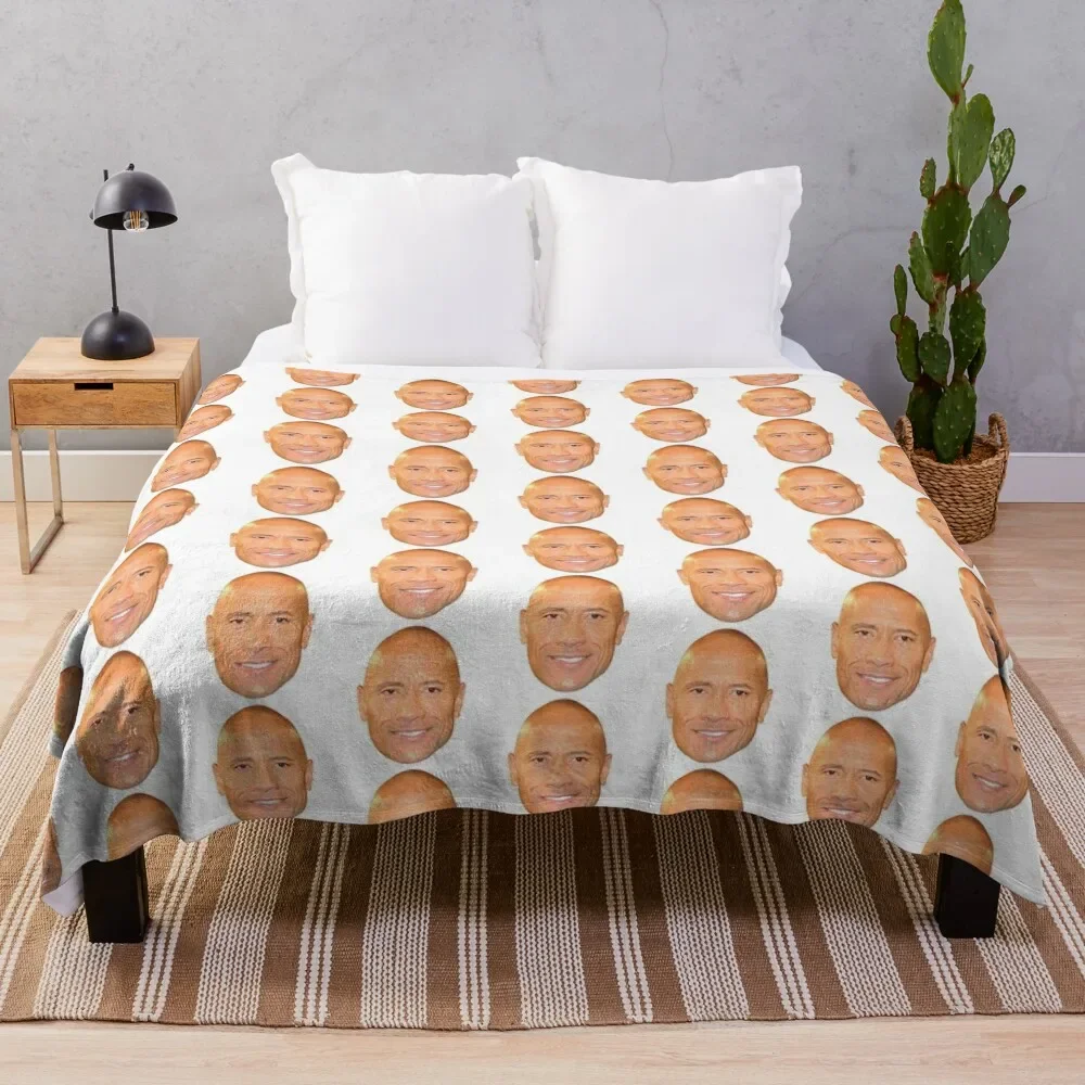 

dwayne johnson Throw Blanket cosplay anime Fashion Sofas Nap Hairy Blankets