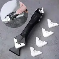 Kit d'outils 5-en-1 pour enlever le mastic, décapage de coulis, finition de colle, grattoir d'angle pour la rénovation des fenêtres et des éviers 1