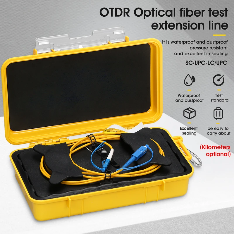 otdr optical fiber tester fc upc lc upc test extension cable fiber optic jumper box 500m 1000m 2000m OTDR Fiber Tester SC/UPC-LC/UPC Test Extension Cable Fiber Jumper Box 500M 1000M 2000M