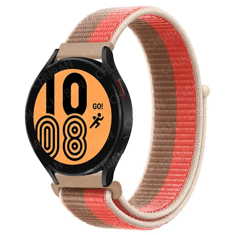 Nylon Loop Sport Watch Band Bracelet, 20mm/22mm Adjustable Strap