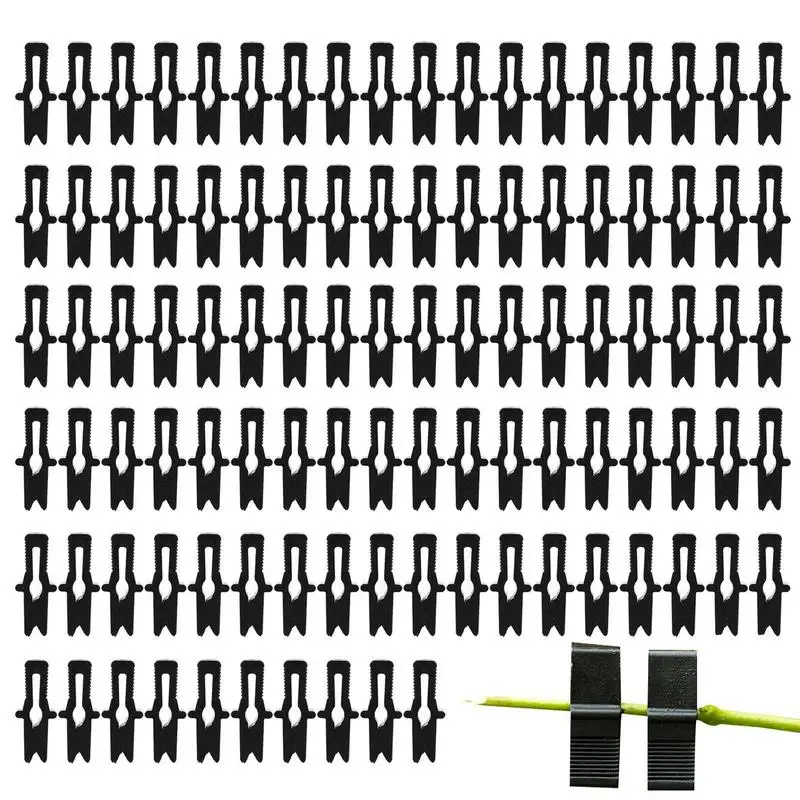 

Garden Clips For Netting 100pcs Greenhouse Clamps Film Row Cover Netting Tunnel Hoop Clip Garden Hoops Plant Cover Heavy Duty