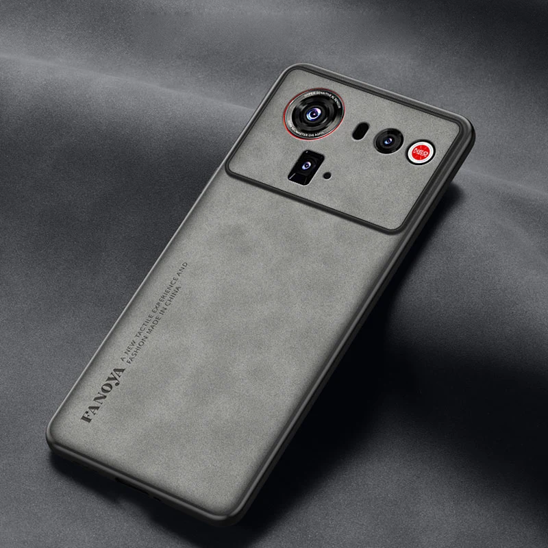 Premium Shockproof Matte Leather Phone Case with Soft Back Cover