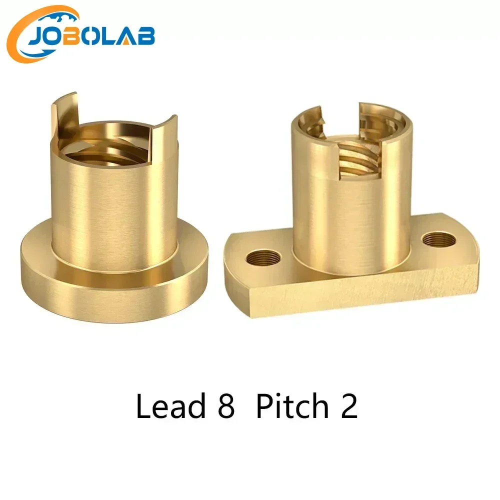 1/2/4pcs Z axis T8 lead Screw Anti Backlash Spring Loaded Nut