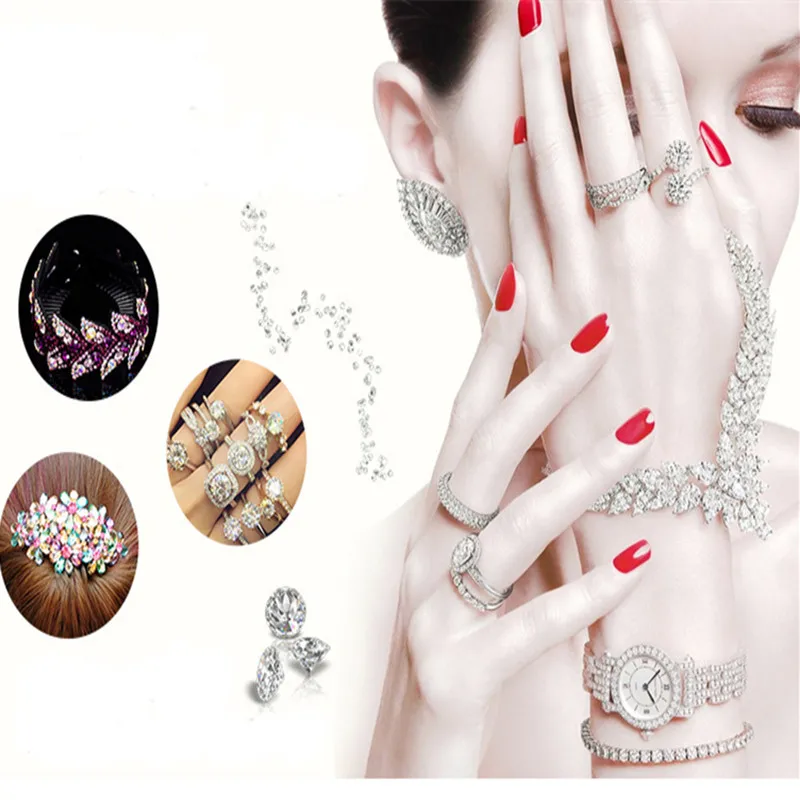 Vibrant 30-Color Glass Crystal Rhinestone Chain for DIY Fashion and Decor