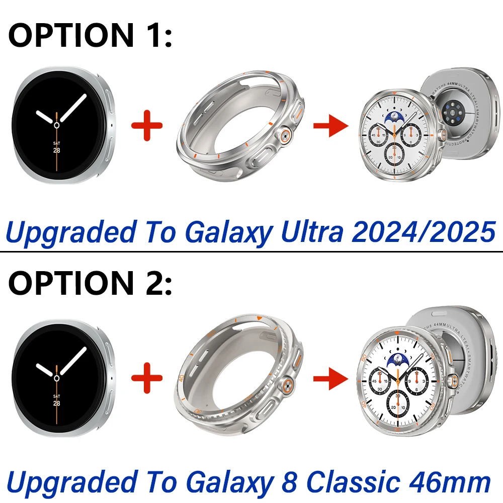 Aluminium Alloy Protective Case for Smartwatch - Premium Modification Accessory