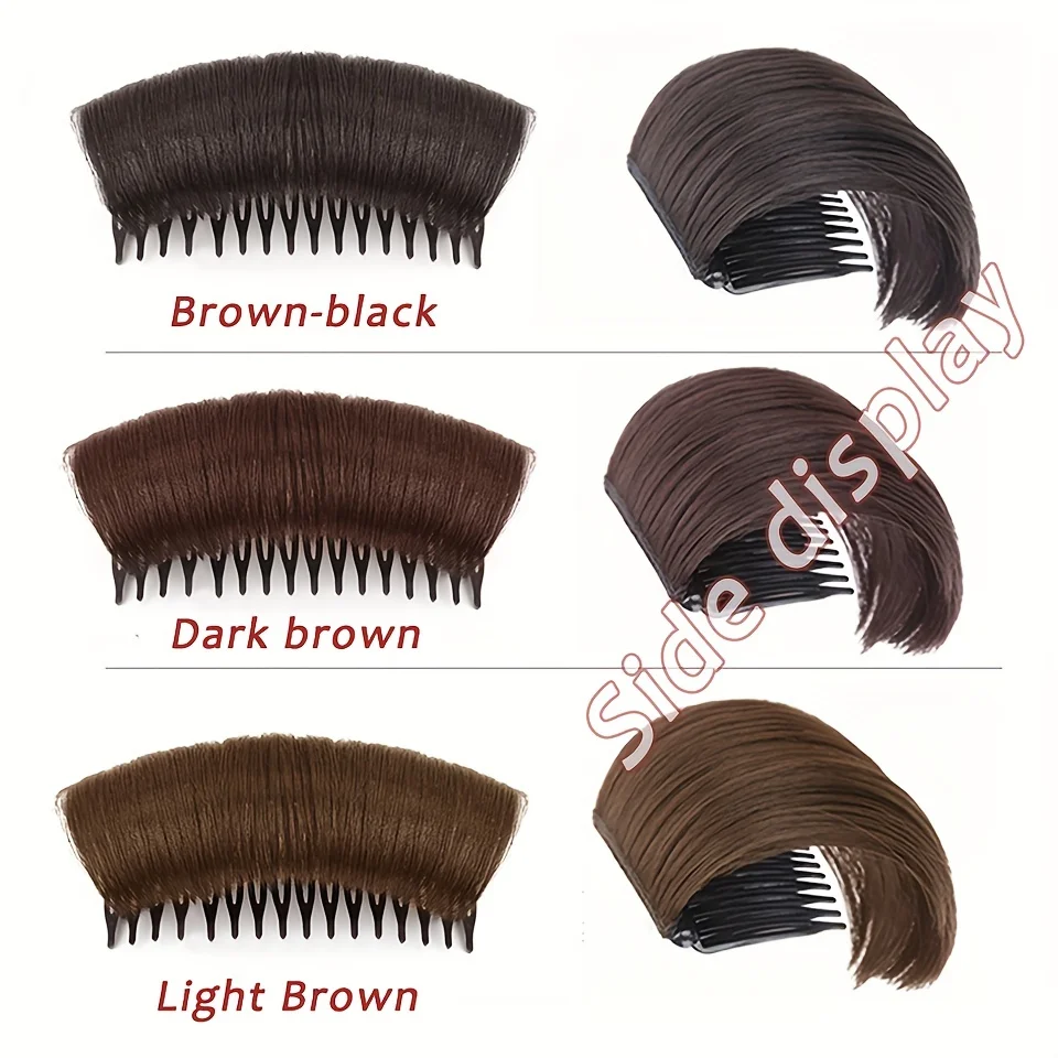 OLACARE Synthetic Bangs Hair Clip in Bangs Hair Extensions Bang Copper Fake Bangs Fringe with Temples for Women Daily