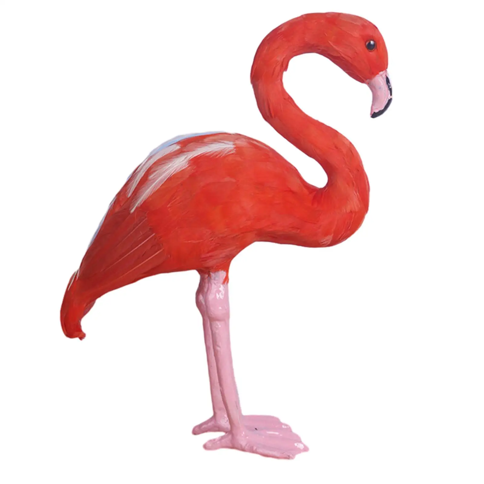 Flamingo Statue Imitation Bird Model Bird Sculpture for Indoor Garden Porch