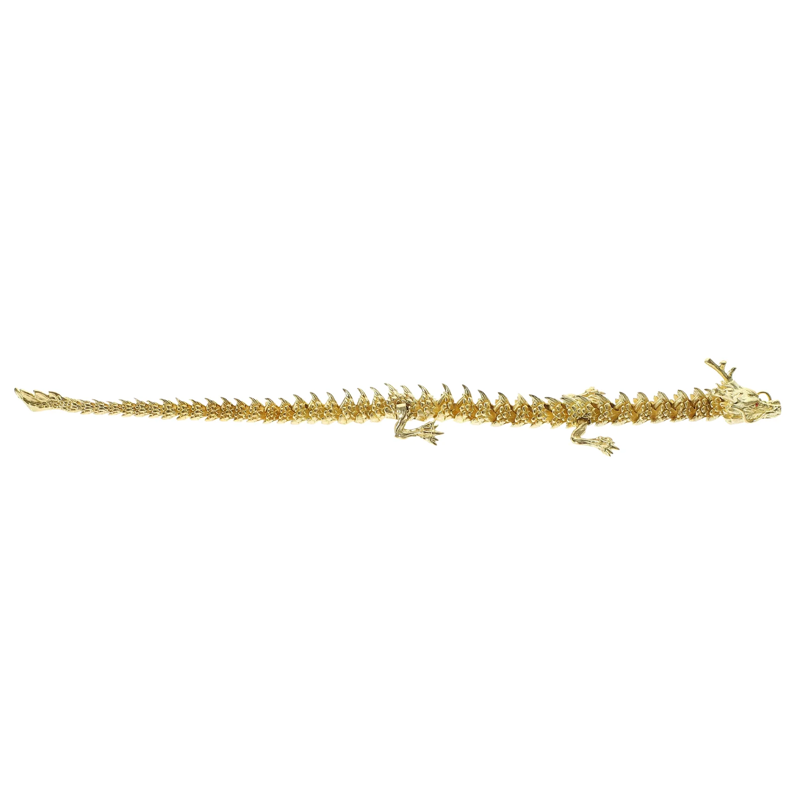 

Dragon Statue Chinese Zodiac Animal Sculpture 2024 Year Mascot Figure Home Decor Golden