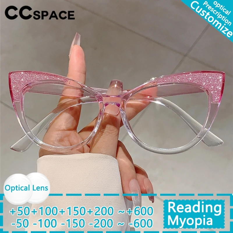 Großen Rahmen Cat Eye Lesebrille Frauen Trendy Luxus Design Presbyopie Brillen Anti-blau Licht Brillen Für Weibliche 802277