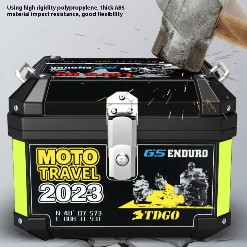 45L 57L 56L 65L Non Aluminum Alloy Motorcycle Trunk Large Capacity Electric Vehicle Storage Box Tail motorcycle tail box