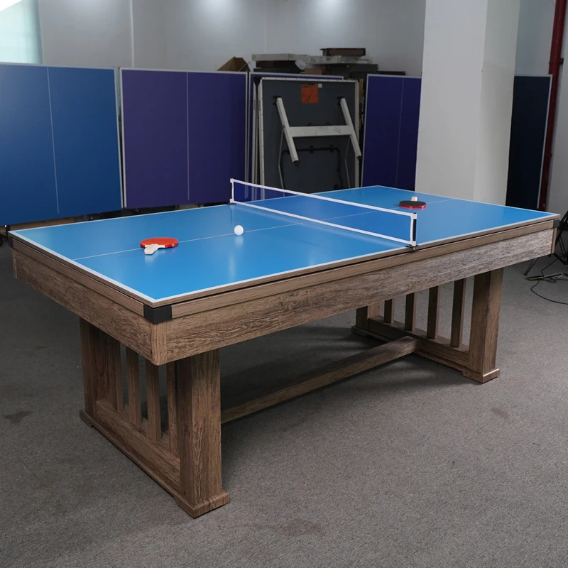 Home indoor multi-functional black 8 billiard table Family table tennis 3-in-1 dining American 9 conference