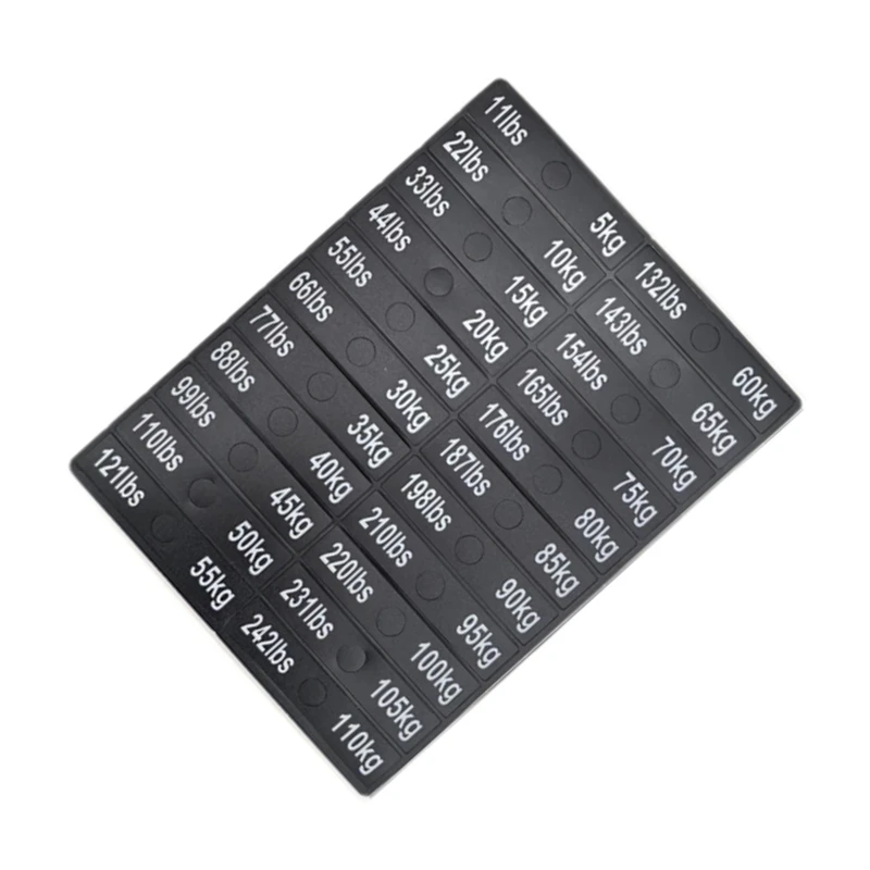 A74E-Circuit Breaker Label Sticker Gym Self Sticky Weighted Block Label Sticker Exercise Equipment Decals Weight Stack Labels